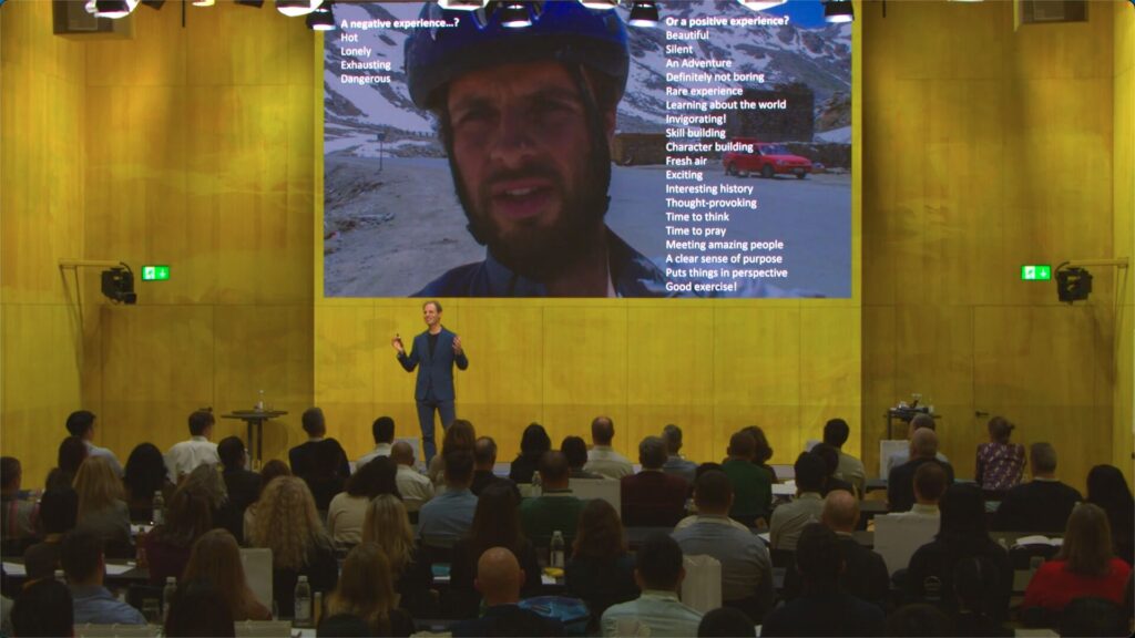 Rob Lilwall speaking at the Swiss Re Global Internal Audit off-site